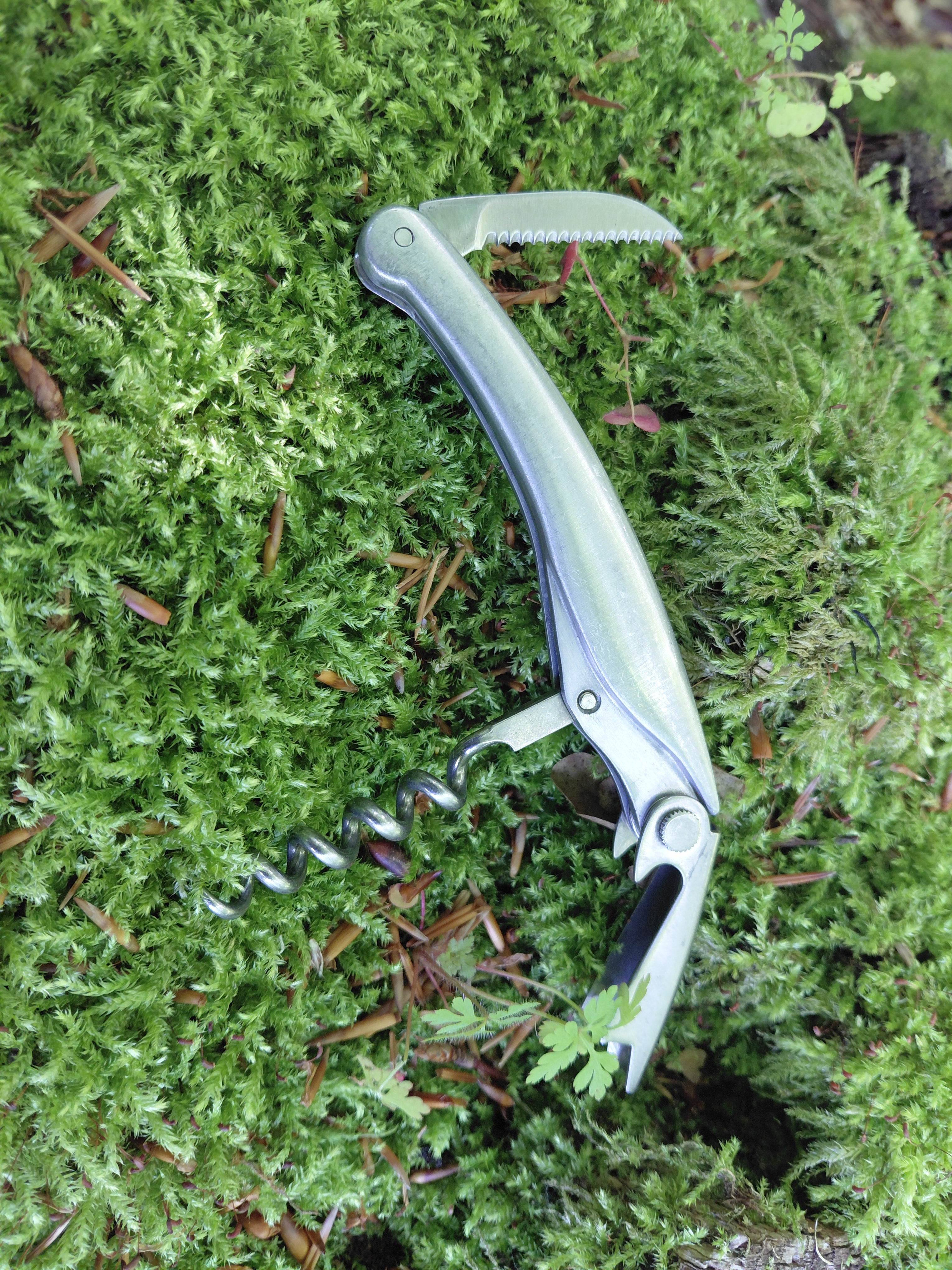 Proptrækker rustfrit stål 3 funktioner