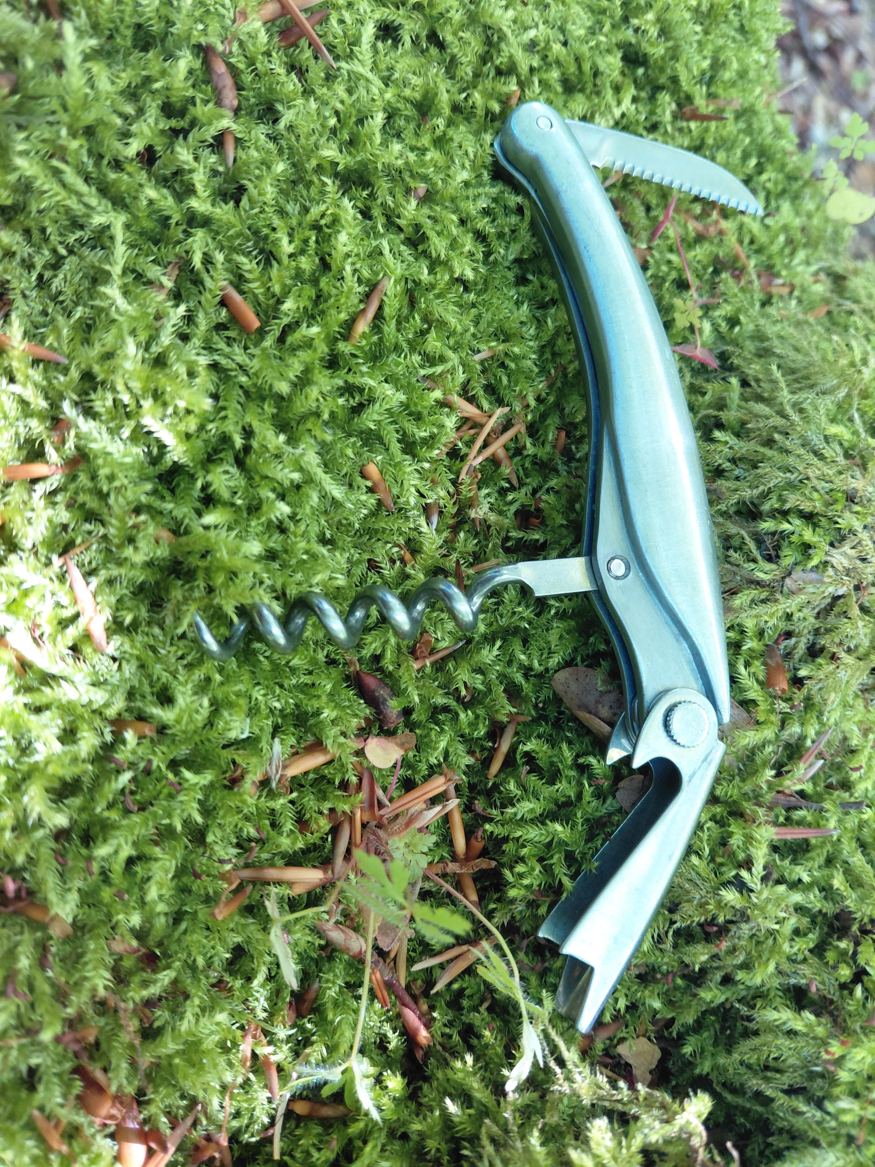 Proptrækker rustfrit stål 3 funktioner