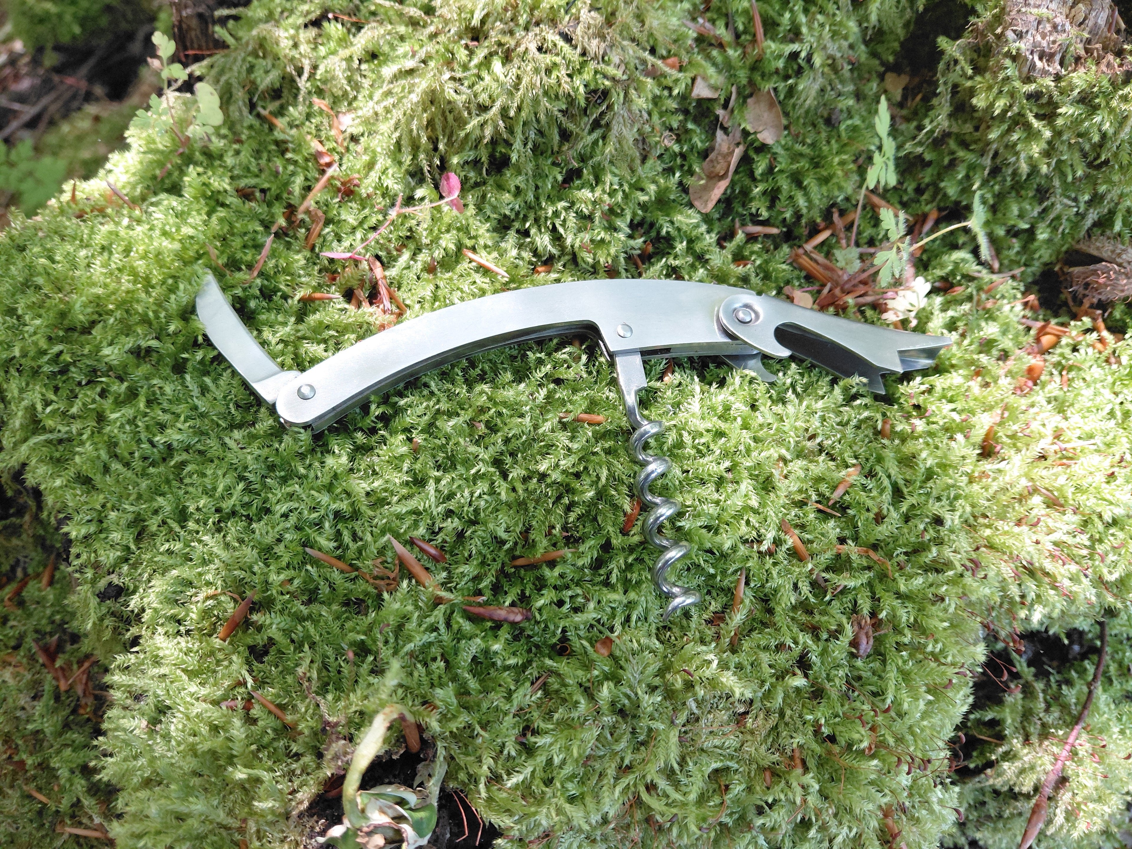 Proptrækker rustfrit stål 3 funktioner