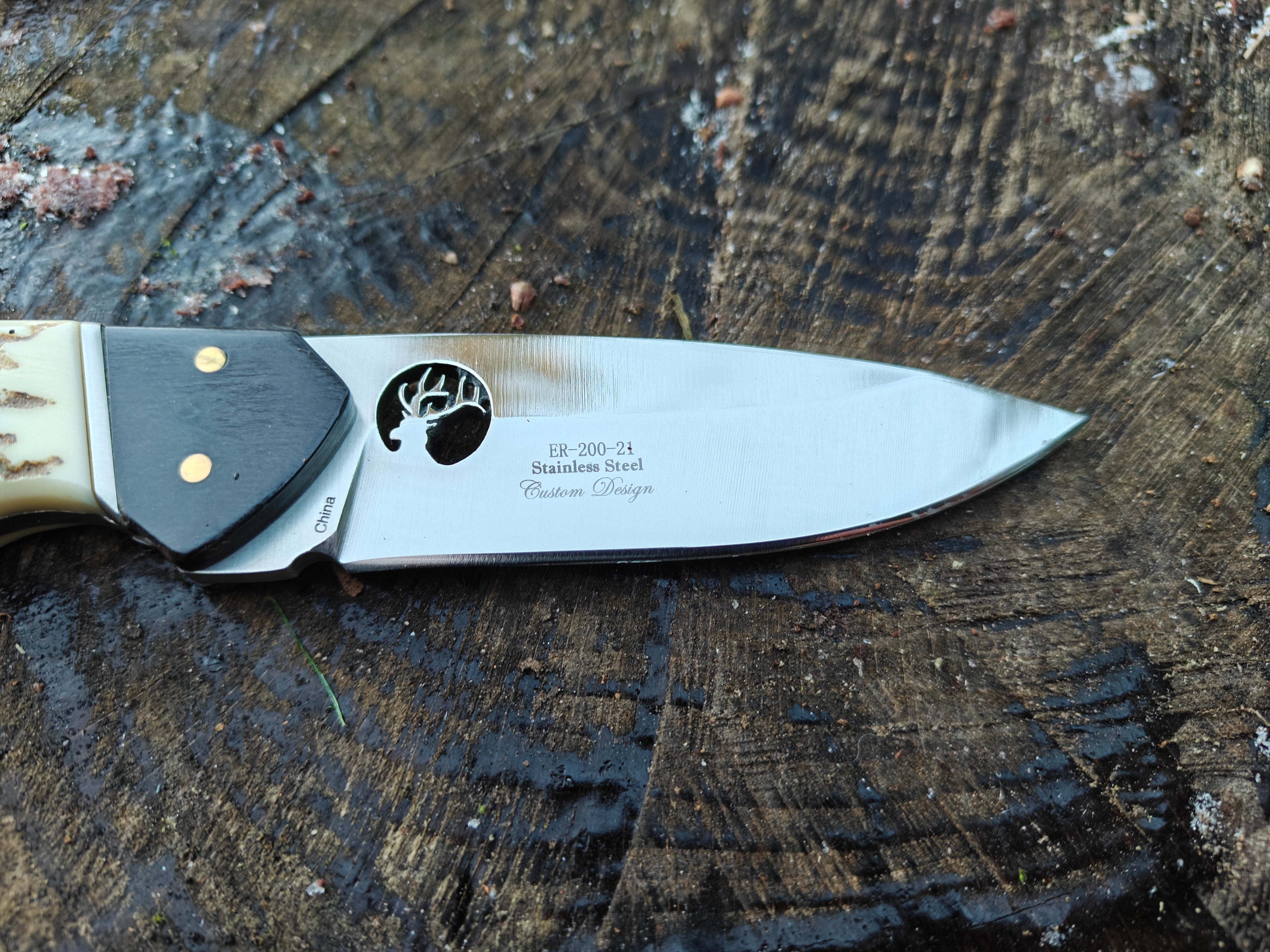 Elk Ridge – model ER-200-21 Med Håndlavet Læderskede