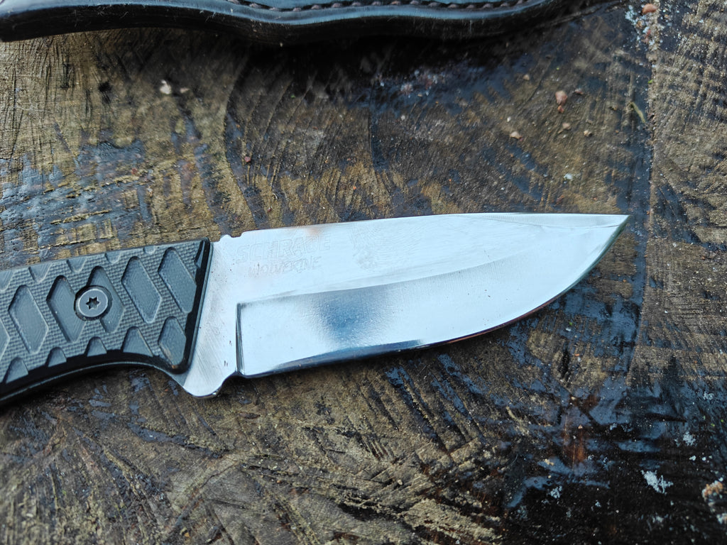 Schrade Wolverine med spical håndlavet skede.