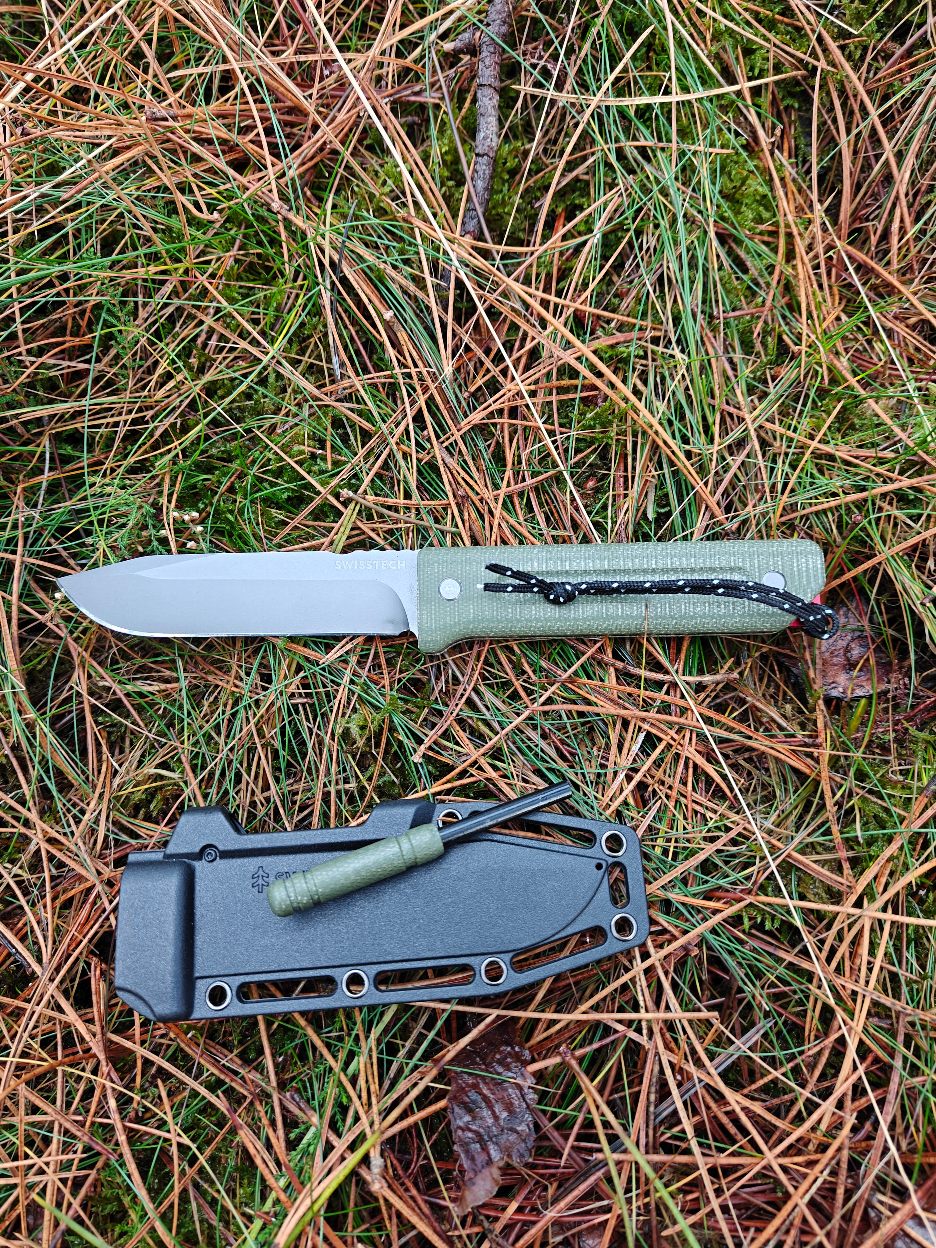 Swisstech Stählern Fuldtang Dolk (Brugt)