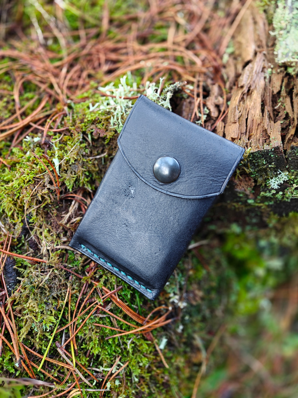 Håndlavet kompakt læderpung