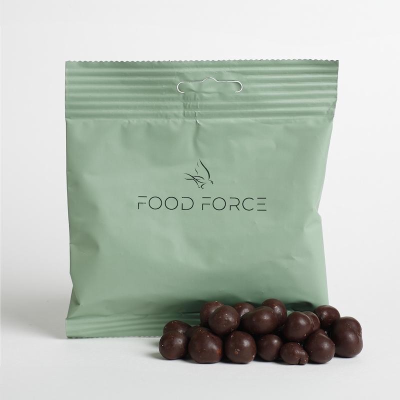 Food force: Jordbær overtrukket m. Mørk chokolade